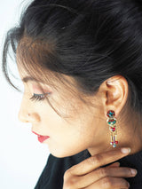 Rare Signed ADAYA Maya Rayten Micro Mosaic Earrings