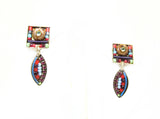 Rare Signed ADAYA Maya Rayten Micro Mosaic Earrings