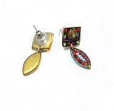 Rare Signed ADAYA Maya Rayten Micro Mosaic Earrings