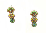 Rare Signed ADAYA Maya Rayten Micro Mosaic Earrings