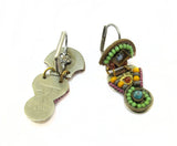 Rare Signed ADAYA Maya Rayten Micro Mosaic Earrings