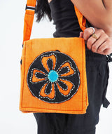 Handmade Cross Body Cotton Hemp Handbag Purse