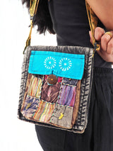 Handmade Cross Body Cotton Hemp Handbag Purse