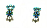 Rare Signed ADAYA Maya Rayten Micro Mosaic Earrings