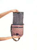 Handmade Cross Body Cotton Hemp Handbag Purse