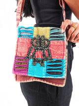 Handmade Cross Body Cotton Hemp Handbag Purse