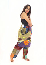 Handmade Cross Body Cotton Hemp Hippie Handbag Purse