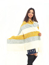 Scarf, shawl, blanket shawl, throw and Mediation shawl. Hand loomed from highland yak wool