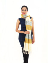 Handmade Hand Loomed Yak Wool Large Shawl Blanket Throw Meditation Shawl