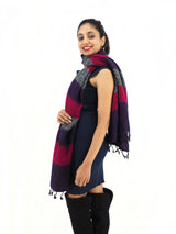 Handmade Hand Loomed Yak Wool Large Shawl Blanket Throw Meditation Shawl