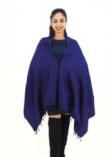 Handmade Hand Loomed Yak Wool Large Shawl Blanket Throw Meditation Shawl