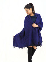 Handmade Hand Loomed Yak Wool Large Shawl Blanket Throw Meditation Shawl