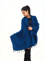 Handmade Hand Loomed Yak Wool Large Shawl Blanket Throw Meditation Shawl