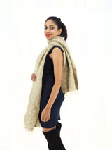 Handmade Hand Loomed Yak Wool Large Shawl Blanket Throw Meditation Shawl