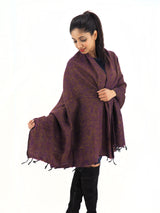 Scarf, shawl, blanket shawl, throw and Mediation shawl. Hand loomed from highland yak wool