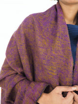 Handmade Hand Loomed Yak Wool Large Shawl Blanket Throw Meditation Shawl