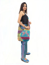 Handmade Cross Body Cotton Hemp Hippie Handbag Purse