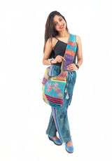 Handmade Cross Body Cotton Hemp Hippie Handbag Purse