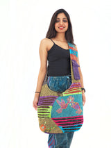 Handmade Cross Body Cotton Hemp Hippie Handbag Purse