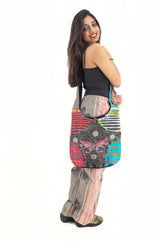 Handmade Cross Body Cotton Hemp Hippie Handbag Purse