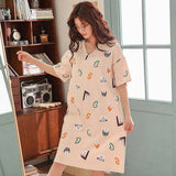 Sleep Wear Soft Cotton Blend Night Shirt Lounge Wear XL 2XL 2XL