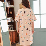 Sleep Wear Soft Cotton Blend Night Shirt Lounge Wear XL 2XL 2XL