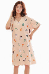 Sleep Wear Soft Cotton Blend Night Shirt Lounge Wear XL 2XL 2XL