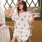 Sleep Wear Soft Cotton Blend Night Shirt Lounge Wear Cat Print XL 2XL 2XL