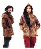 Handmade Casual Boho Cotton Unisex Men's Jackets Hoodies Size S-M-L-XL-XXL