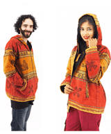 Handmade Casual Boho Cotton Unisex Men's Jackets Hoodies Size S-M-L-XL-XXL