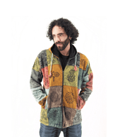 Handmade Casual Boho Cotton Unisex Men's Jackets Hoodies Size S-M-L-XL-XXL