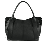 Large Black Leather Handbag