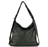 Black Super Soft Calf Washed Leather Handbag