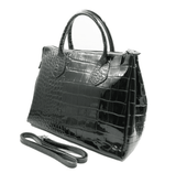 Dark Green Leather Handbag