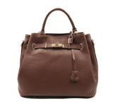 Dark Brown Leather Handbag