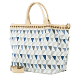 Tapestry Handbag Leather Handles & Shoulder Strap