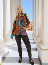 Vibrant Boho Patchwork Jacket - Artful Layers of Bohemian Style (Copy)