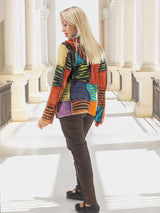 Vibrant Boho Patchwork Jacket - Artful Layers of Bohemian Style (Copy)