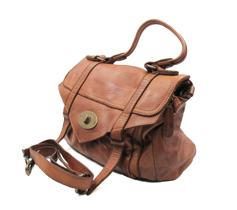 Brown Super Soft Calf Leather Handbag