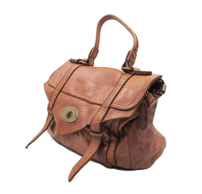 Brown Super Soft Calf Leather Handbag