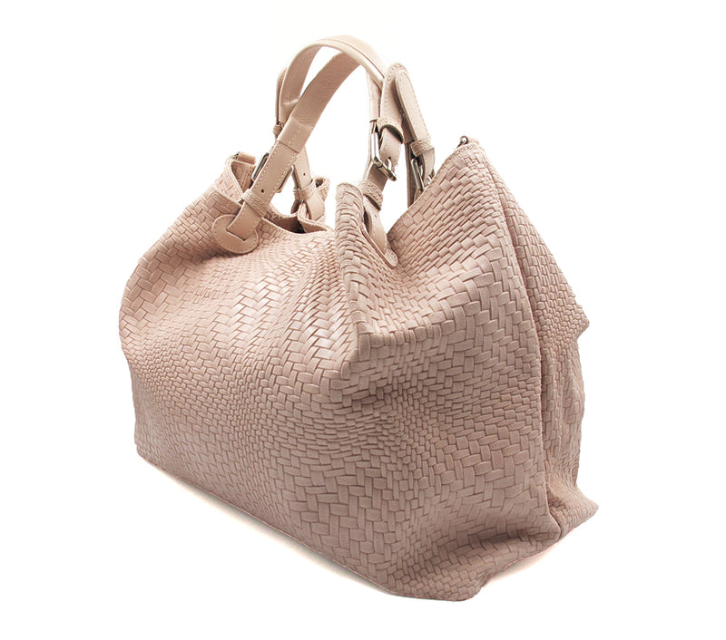 Light Pink Leather Handbag