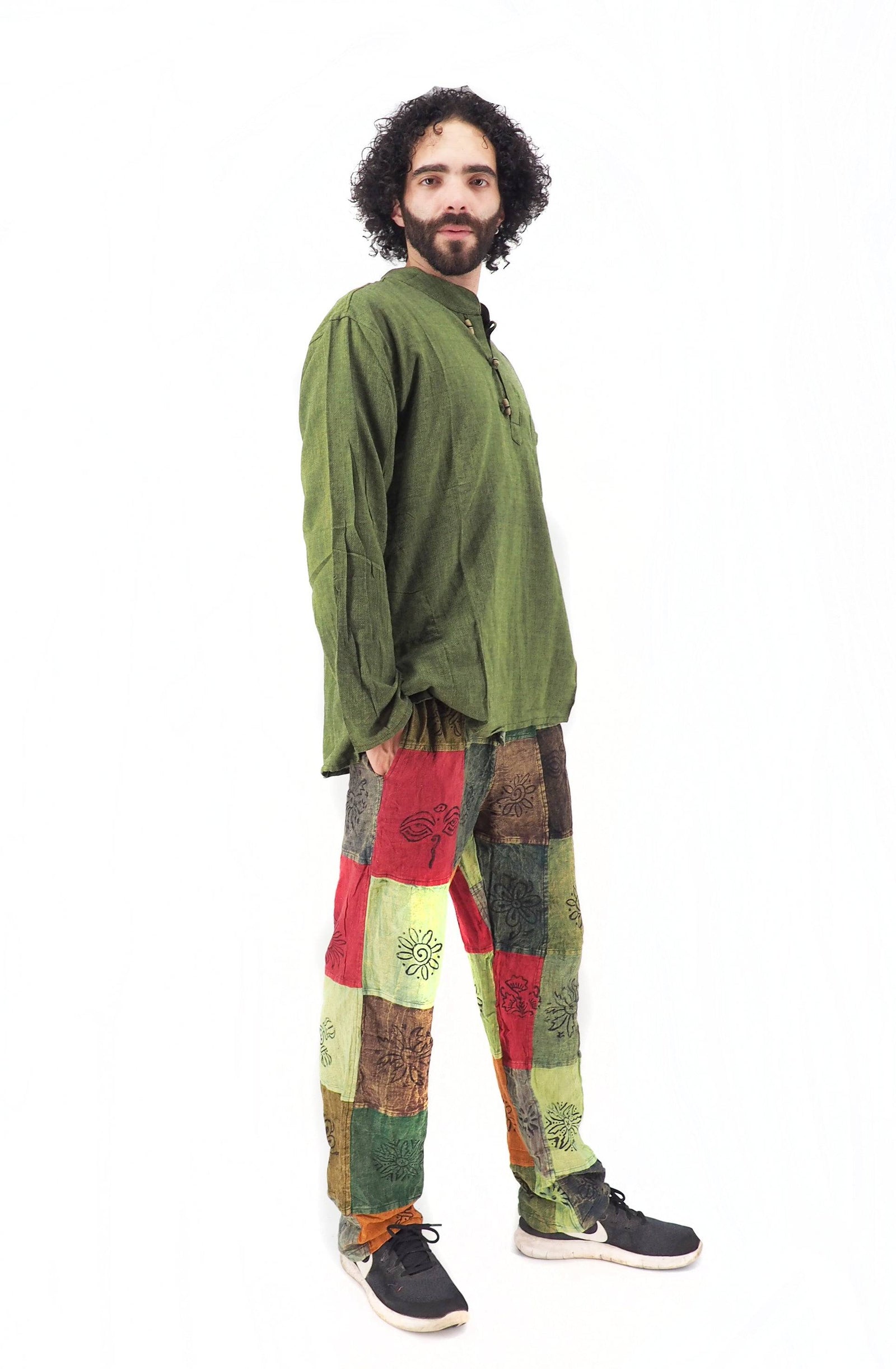 Handmade Boho Cotton Patch Work Pants