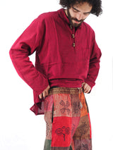 Handmade Casual Boho Cotton Patch Work Pants Size S-M-L-XL