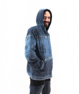 Handmade Casual Boho Cotton Unisex Men's Jackets Hoodies Size M