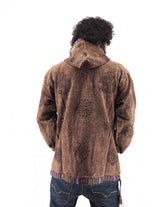 Handmade Casual Boho Cotton Unisex Jackets Hoodies Size S-M-L-XL Brown
