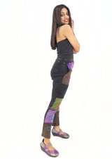 Handmade Hippie Boho Cotton Hippie Patchwork Pants Leggings Size S/M to L/XL