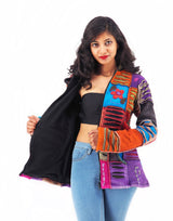 Handmade Patchwork Boho Hoodie 100% Pre-Washed Cotton S-M-L-XL