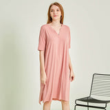 sleep wear Soft Rayon & Spandex Night Shirt Nightgown Lounge wear M & L