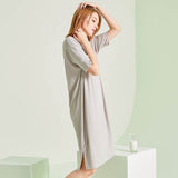 sleep wear Soft Rayon & Spandex Night Shirt Nightgown Lounge wear M & L
