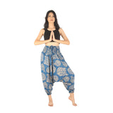 Handmade Casual Boho Rayon Hippie Yoga Alladin Pants One Size Teal Blue